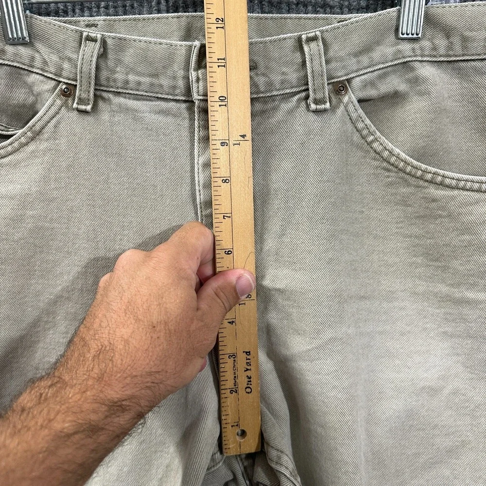 Lee Mens Chino Pants Size 38 Beige Casual Straight Leg Flat Front‎ Mid Rise